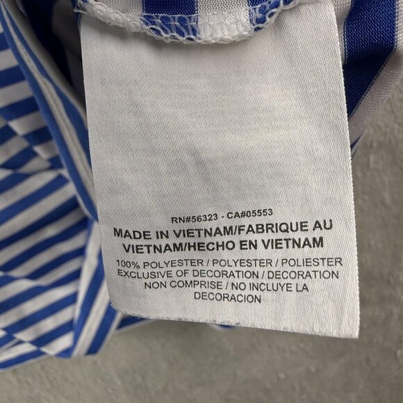 Kentucky Wildcats Polo Shirt Mens XL Blue NCAA Golf Nike Dri Fit Striped Stretch - Picture 5 of 15